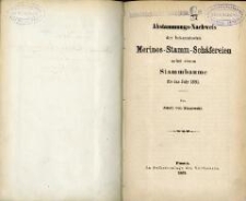 Abstammungsnachweis der bekanntesten Merinos-Stamm-Schäfereien nebst einem Stammbaume für das Jahr 1869