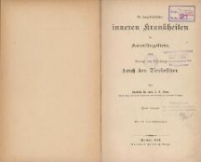 Die hauptsächlichsten inneren Krankheiten der Haussäugetiere, deren Vorbeuge und Behandlung durch den Tierbesitzer. - 2. Ausg.