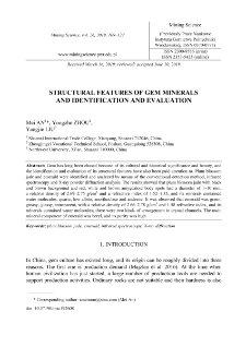 Structural features of gem minerals and identification and evaluation