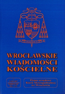 Wrocławskie Wiadomości Kościelne. R. 60 (2007), nr 4