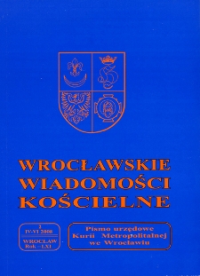 Wrocławskie Wiadomości Kościelne. R. 61 (2008), nr 2