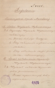 Regulamin Towarzystwa Opieki Narodowej