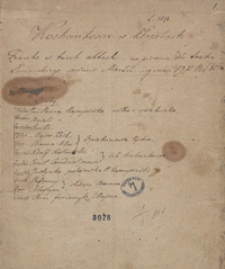 Kochankowie w kłopotach. Fraszka w 3 aktach napisana dla teatru łańcuckiego [...] 1820