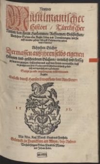 Neuwer Musulmanischer Histori T&uuml;rkischer Nation [...]