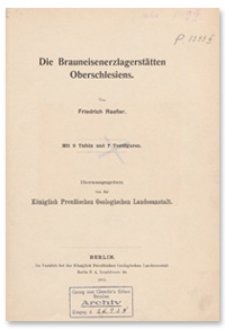 Die Brauneisenerzlagerst&auml;ten Oberschlesiens