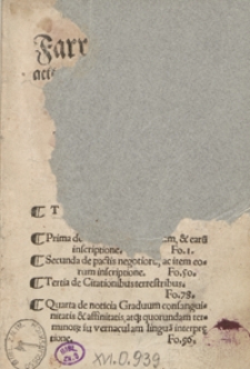 Farrago civiliu[m] actionum ad formam Iuris Maydeburgen[sis] pro co[n]suetudine in Regno Polo[niae] [...]