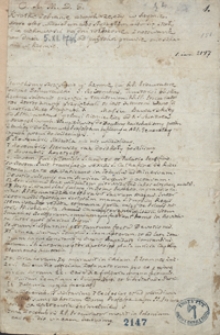 Kr&oacute;tkie zebranie r&oacute;żnych rzeczy w Rzymie, kt&oacute;re albo widziałem albo słyszałem albo się stały, dla ciekawości na dni rozłożone, zanotowane od dnia 5 XI 1746 od pułroka [!] prawie mieszkania w Rzymie [do lutego 1746]