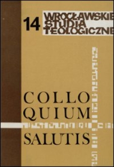 Colloquium Salutis : wrocławskie studia teologiczne. 14 (1982)