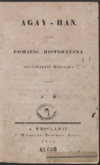 Agay-Han : powieść historyczna