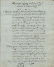 Dyaryusz podróży w roku 1784 na dniu 11 maja w kraje niemieckie przedsięwziętej