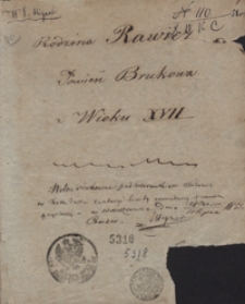 Rodzina Rawicz. Powieść brukowa z wieku XVII