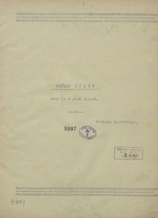 Ciężkie czasy. Komedja w 3 aktach Michała Bałuckiego