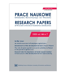 The role of social capital in economic activities in Poland in the period of global crisis