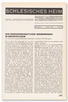 Schlesisches Heim : Monatsschrift der Wohnungsfürsorge-Gesellschaft für Oberschlesien G. m. b. H. und der Schlesisch. Heimstätte Provinziellen Wohnungsfürsorge-Gesellschaft m. b. H. Jahrgang 9, Oktober 1928, Heft 10