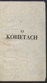 Rozprawa chinskiego mandaryna Chen-Uei O kobietach