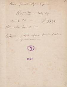 [Kopiariusz różnych pism gen. Macieja Rybińskiego. T. 2]