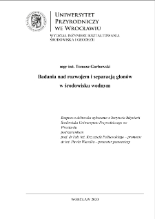 Badania nad rozwojem i separacją glon&oacute;w w środowisku wodnym