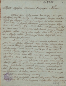 Myśli względem zamiar&oacute;w kongresu w Wiedniu