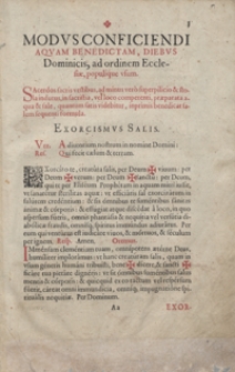 Agenda seu modus administrandi sacramentorum cum gratia et privil[egio]. Pars 2