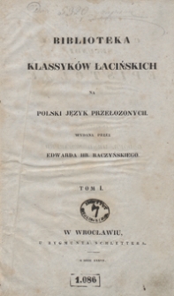 K. Pliniusza Cecyliusza Sekunda (Młodszego) Listy Tom I
