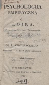 Psychologiia empiryczna i loika