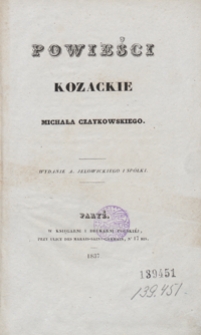 Powieści kozackie Michała Czaykowskiego