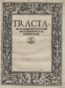 Tractatus de duabus Sarmatiis Asiana et Europeana et de contentis in eis