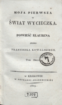 Moja pierwsza w świat wycieczka : powieść Klaurena. Tom drugi