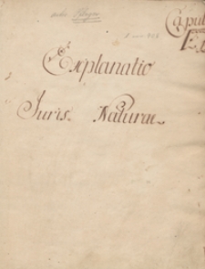 Explanatio iuris naturae