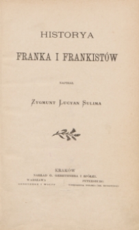 Historya Franka i Frankist&oacute;w