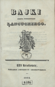 Bajki Jozefa Wincentego Łancuckiego