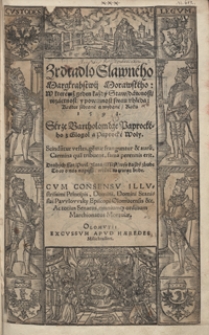 Zrdcadlo Slawneho Margrabstwij Morawskeho W kteremź geden każdy Staw dawnost wzactnost y powinnost swau uhleda […]