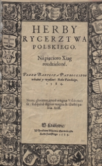 Herby Rycerztwa Polskiego Na Pięcioro Xiąg rozdzielone […]