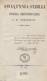 Swiątynia Sybilli : poema historyczne w IV piesniach