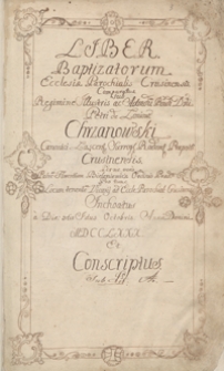 [Księgi parafialne Kruszyny. Księgi chrzt&oacute;w i zgon&oacute;w z lat 1780-1802]