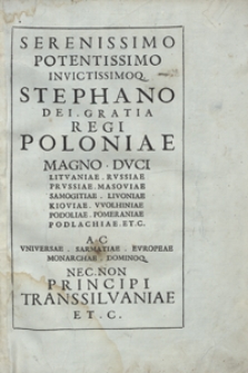 Antiquitatum Romanarum Pauli Mannuccii Liber De Comitis Ad [&hellip;] Stephanum Regem Poloniae [&hellip;]