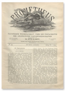 Prometheus : Illustrirte Wochenschrift &uuml;ber die Fortschritte der angewandenten Naturwissenschaften. 2. Jahrgang, 1890, Nr 59