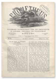 Prometheus : Illustrirte Wochenschrift &uuml;ber die Fortschritte in Gewerbe, Industrie und Wissenschaft. 2. Jahrgang, 1891, Nr 80