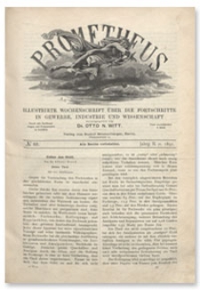 Prometheus : Illustrirte Wochenschrift &uuml;ber die Fortschritte in Gewerbe, Industrie und Wissenschaft. 2. Jahrgang, 1891, Nr 88