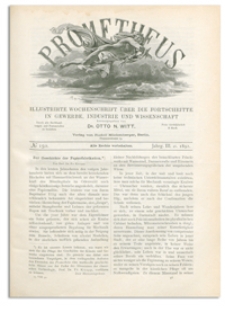 Prometheus : Illustrirte Wochenschrift über die Fortschritte in Gewerbe, Industrie und Wissenschaft. 3. Jahrgang, 1892, Nr 150