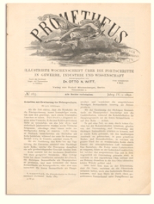 Prometheus : Illustrirte Wochenschrift &uuml;ber die Fortschritte in Gewerbe, Industrie und Wissenschaft. 4. Jahrgang, 1892, Nr 165
