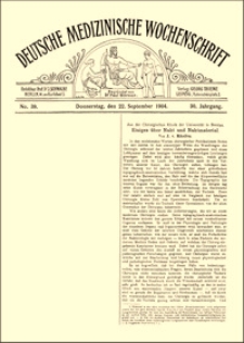 Einiges über Naht und Nahtmaterial, Deutsche Medizinische Wochenschrift, 1904, Jg. 30, No. 39, S. 1415-1417