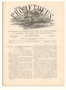 Prometheus : Illustrirte Wochenschrift &uuml;ber die Fortschritte in Gewerbe, Industrie und Wissenschaft. 4. Jahrgang, 1893, Nr 201